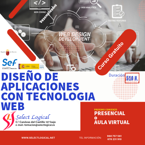 Diseño de aplicaciones con Tecnología web- gratuito desempleados SEF